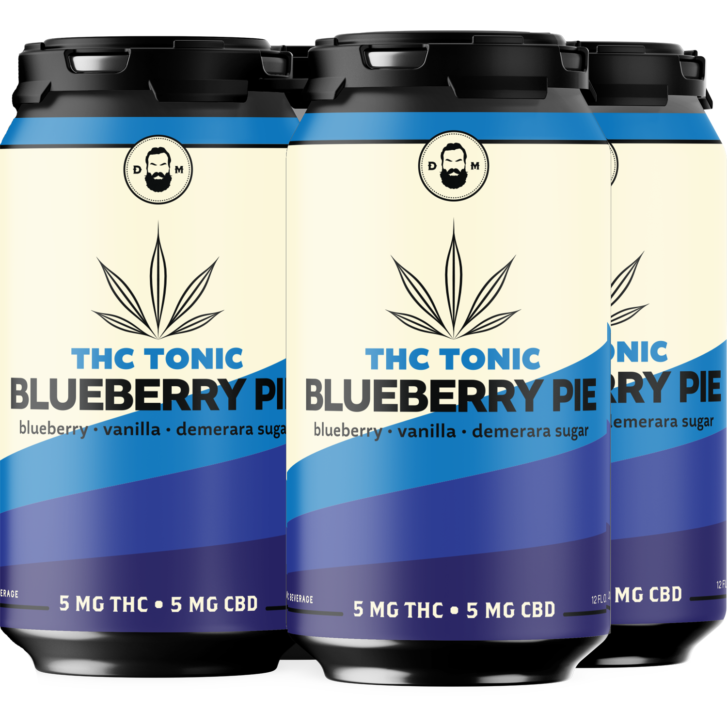 THC Tonic Blueberry Pie – 4 Pack